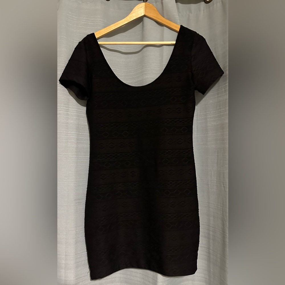 Black mini dress